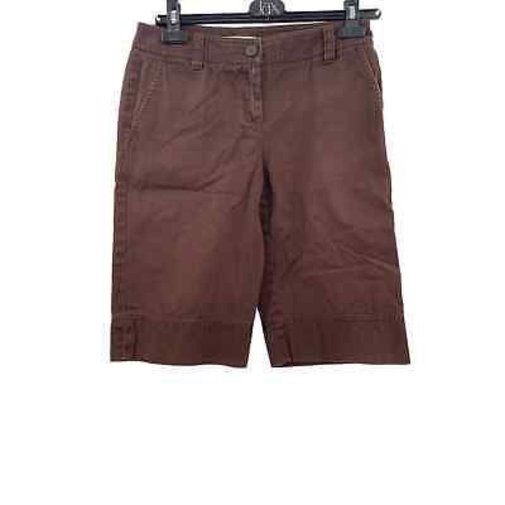 CAbi Women's Cotton Bermuda Shorts Style 484‎ Brown Size 0